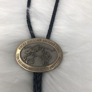 Creative Casting Square Dance Bolo Tie Rocky Mountain Roundup 2004